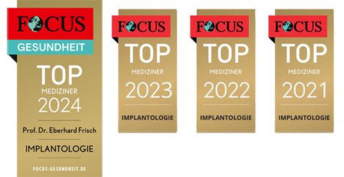 Focus Siegel Top-Mediziner Implantologie 2021 - 2024
